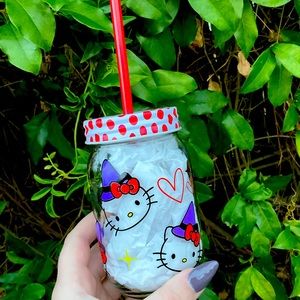 Hello Kitty Witch Glass Coffee Tumbler By Apothecary Home